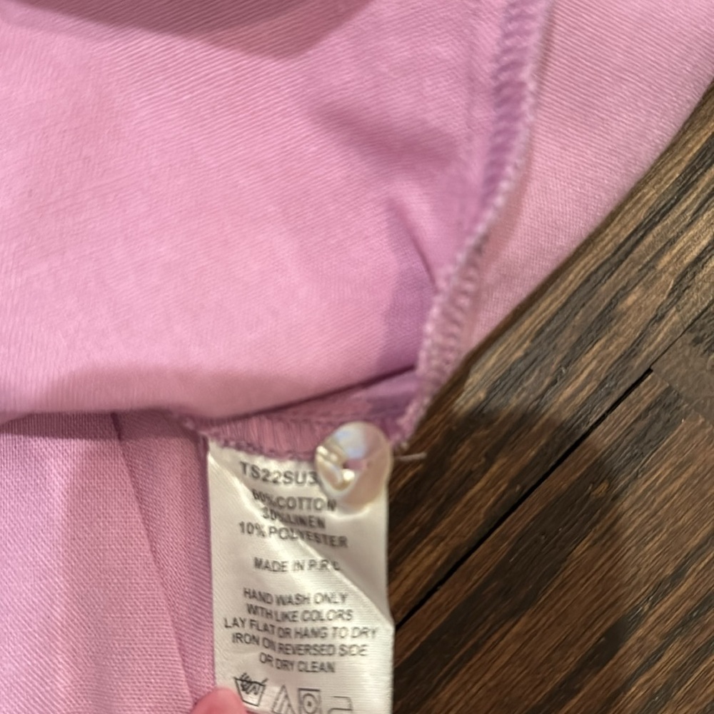 The Shirt By Rochelle Behrens The Ayla Purple Shirt Dress Small Ruffle Mini - Picture 12 of 15